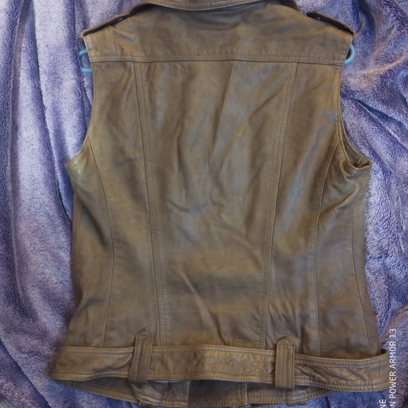 Women's leather vest By DANIER - Picture 6 of 6